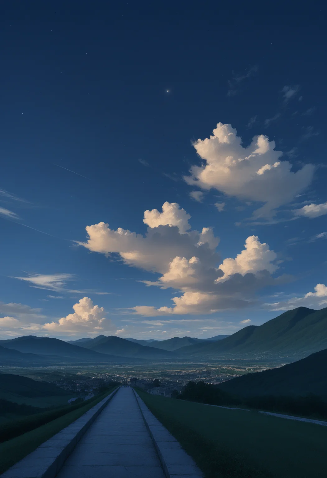 score_9, score_8_up, score_7_up, highly detailed, intricate detail, modern architecture, at night, cloud, hills, cloudy sky, night, high contrast, landscape, europe, source_cartoon, source_anime,
<lora:sc3nery:0.7>
