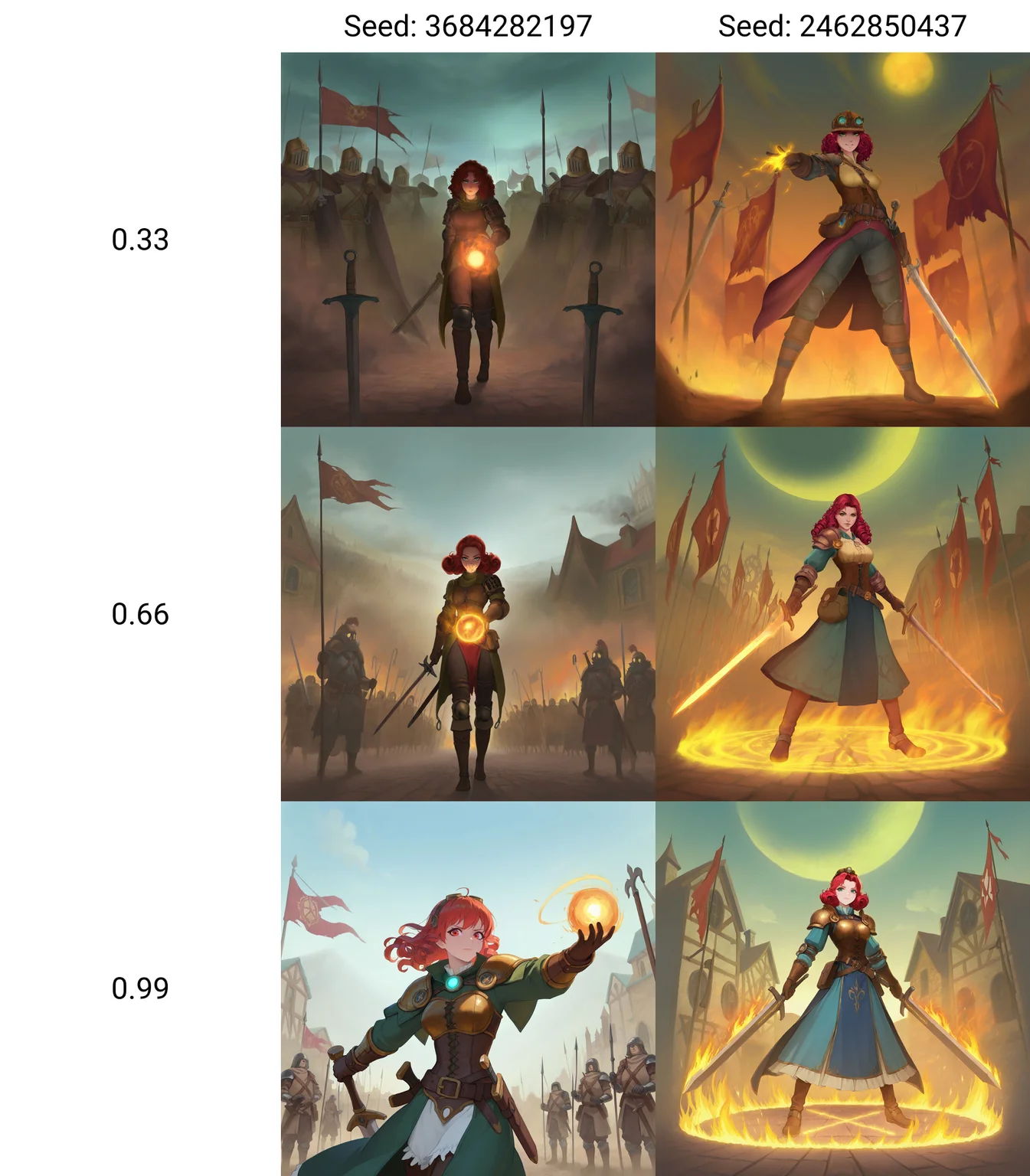 <lora:GoodOldTimes:0.33>, intensely focused Viking woman warrior with curly hair hurling a burning meteorite from her hand towards the viewer, the glowing sphere leaves the woman's body getting closer to the viewer leaving a trail of smoke and sparks, intense battlegrounds in snowy conditions, army banners, swords and shields on the ground, masterpiece, best quality, very awa, highres, absurdres, (fantasy, medieval, magic, steampunk, magicpunk)