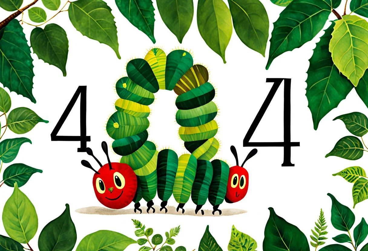 The very hungry Caterpillar says '404'