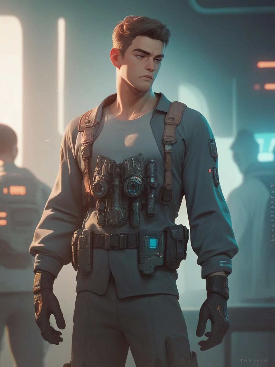 score_9. score_8_up, score_7_up, score_6_up, score_5_up, score_4_up, 1boy, science fiction, <lora:m03b1usXLP0.8> m03b1us