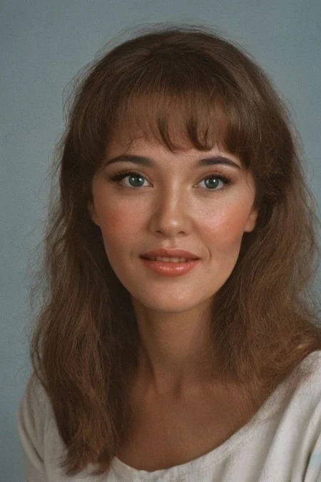 beautiful woman Classic High-Key Portrait: Bright, evenly lit portraits on the subject's face.Pin-Up Bangs