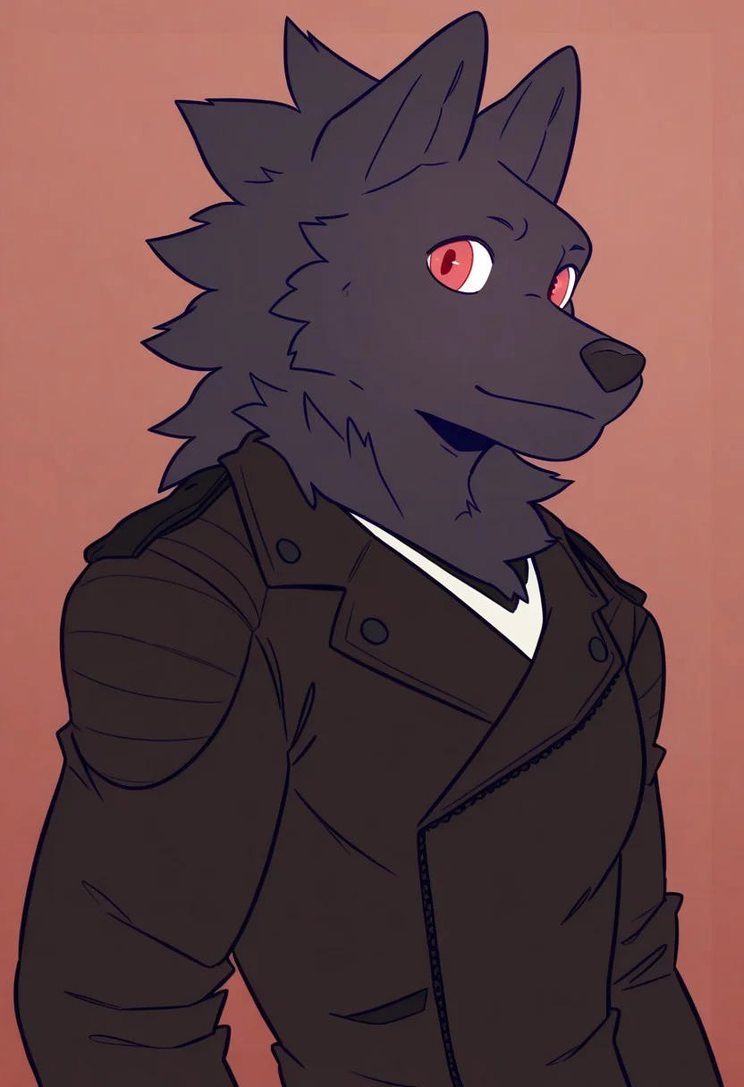 leonhoun, 1boy, solo, furry, looking at viewer,