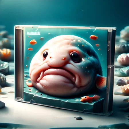 score_9_up,score_8_up,score_7_up,
4lbum4rt, cd case, bl0bf1sh, fish, solo, text "blob"