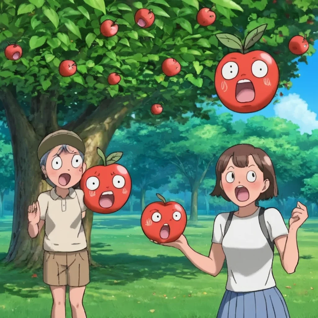 <lora:sapple_SDXL-000004:0.6>
sapple,outdoors, tree,screaming, apple face,
blank eyes, wide-eyed, clenched teeth, blush, day, pokemon (creature), sweat, food focus, colored skin,
best quality, high quality, highres, masterpiece,
