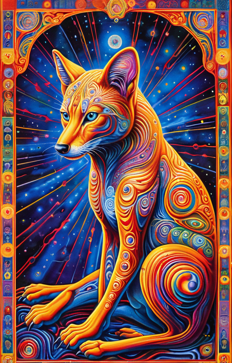 masterpiece,best quality,<lora:tbh375-sdxl:0.6>,illustration,style of Alex Grey animals