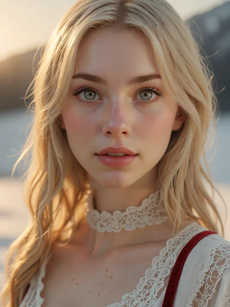 ( detailed realistic background:1),
( official art, beautiful and aesthetic:1 ),
realistic lighting,
cinematic lighting,
hyperrealism,
soothing tones,
muted colors,
high contrast,
soft light,
sharp,
artistic photoshoot,
( cute, petite:1.2 ),
slender,
european,
pale cheeks,
square face shape with angular jaw,
natural "no-makeup" makeup,
heart-shaped full ass ,
senior,
blonde hair ,
fine straight hair ,
From Front
polar expedition dog sledding through icy landscapes ,
tropical day with blazing sunlight ,
morning sunrise ,
Pencil Dress
lace mini skirt
velvet stockings
kitten heels ,
Empty eyes, mind break, open mouth, drool ,
looking at viewer,