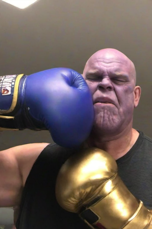 <lora:PE_FacePunch:0.8> PEFacePunch,boxing gloves on face,
Thanos,marvel,movie,