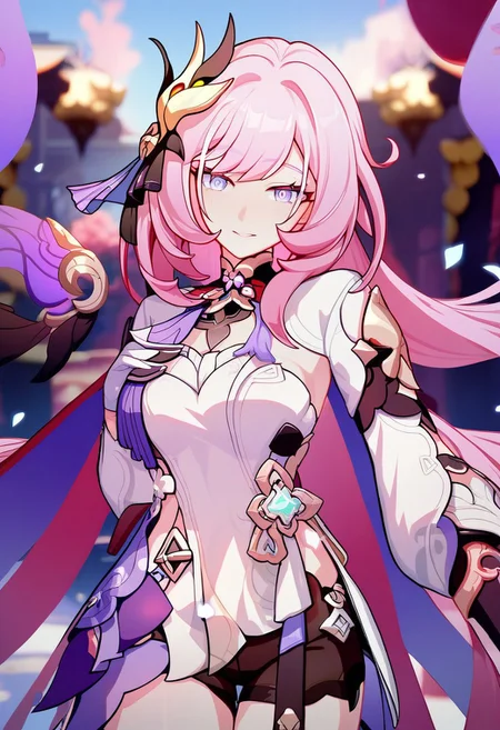score_9_up, score_8_up, score_7_up, extreamly detailed, beautiful detailed face, complex detailed background, 1girl, BREAK, ELYSIA (HONKAI IMPACT)