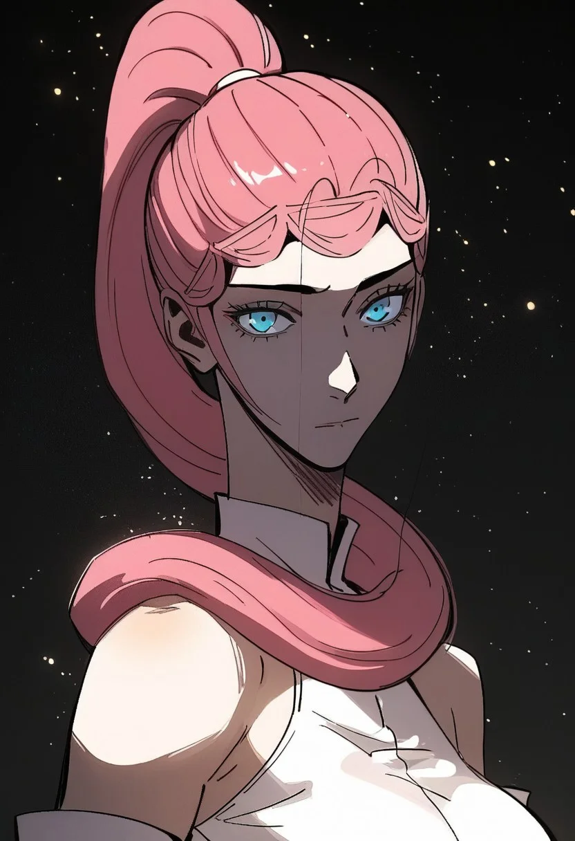 score_9, score_8_up, score_7_up, score_6_up, SHSLG,
longyuyin, 1girl, ponytail, pink hair, long hair, blue eyes, large breasts, elbow gloves, long legs, detailed face, full color, vibrant color, dynamic pose, dynamic angle, head tilt, golden light,light particles