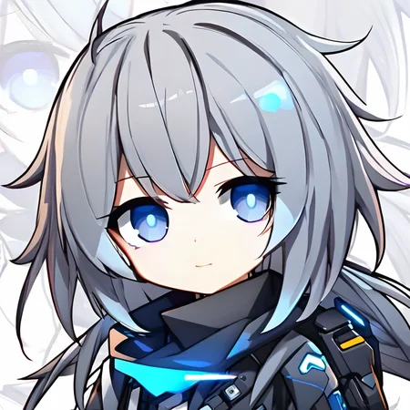 white background,simple background,a cute girl with gray hair with blue eyes,cyberpunk style,
chibi avatar,<lora:chibi_avatar:0.8>,