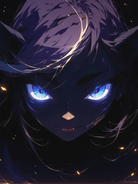zPDXL3,1girl,dark purple hair,glowing blue eyes BREAK dark background,<lora:add-detail-xl:1>,misc,<lora:jiangshiPony2:0.8>,<lora:NeonFantasyPonyXL:0.6>,