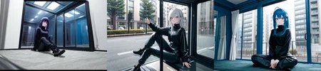 (otherworldly), highly insanely detailed, masterpiece, top quality, best quality, highres, 4k, 8k, RAW photo, (very aesthetic, beautiful and aesthetic),
1girl, asian female, facing viewer, turtleneck, pants,
<lora:MM5-v1:0.5>, blue wall, window, sitting, Magic Mirror Car, MM5, indoors,
1girl, solo,
(__lazy-wildcards/char/haircolor__),âââ