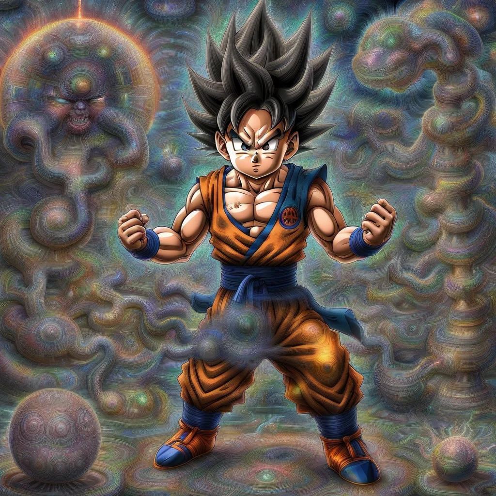 <lora:DeepDream:1> goku, powering up DeepDream