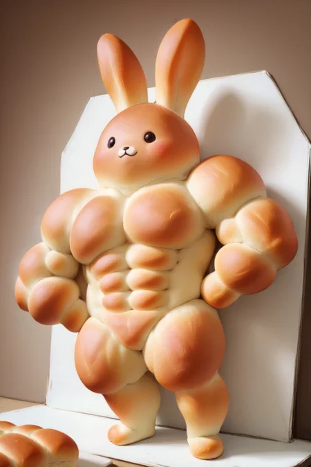 muscular bread rabbit