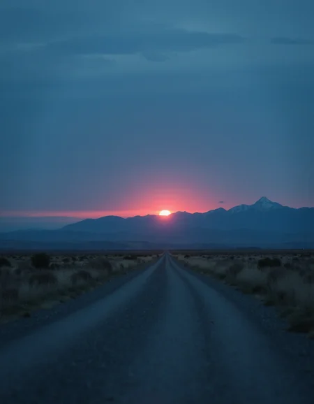 A photo of a vast, empty landscape at dusk, with the sun setting behind a distant mountain range. The sky is a deep shade of indigo., VCTRN, analogstyle, faded photograph <lora:e377b7657231499e9165dad83cdeb312_pytorch_lora_weights:0.8> <lora:amateurphoto-6version:0.6> <lora:35mm_joycap:0.5>