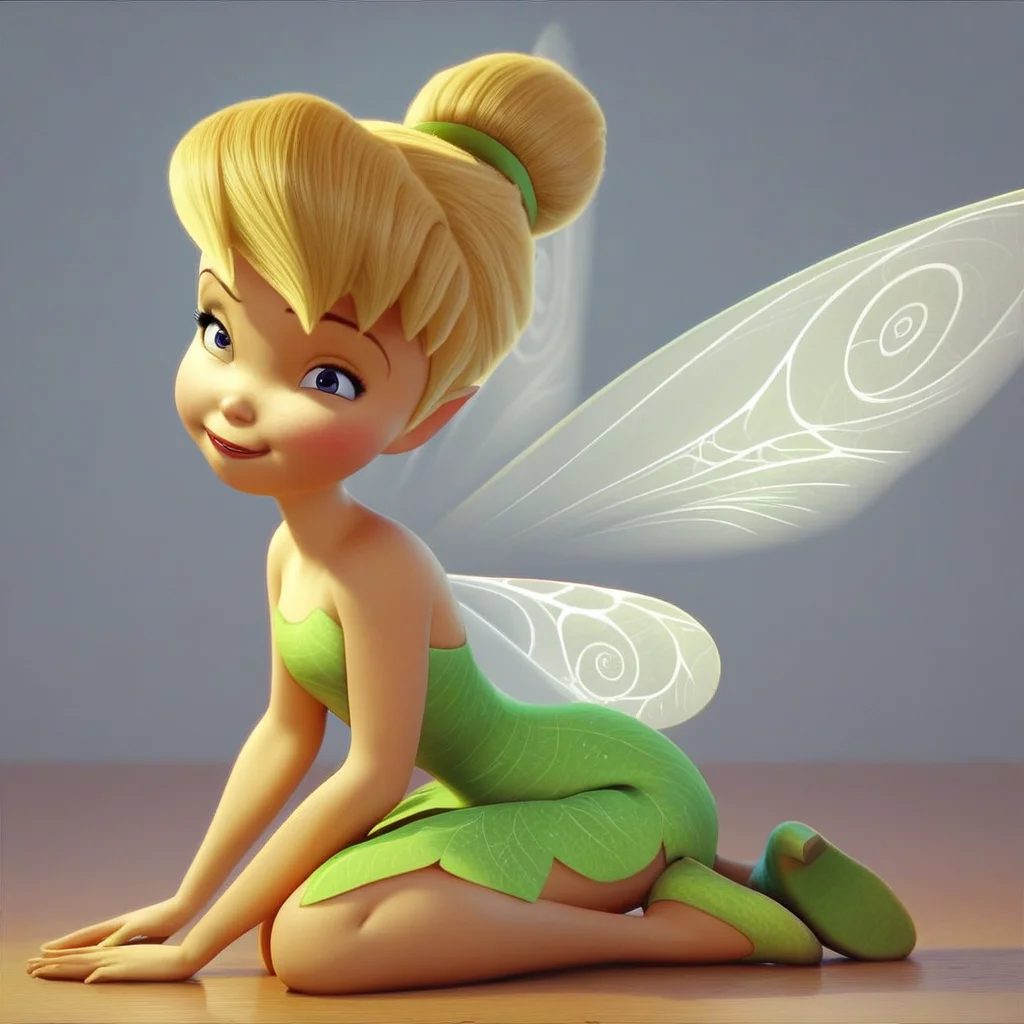 score_9, score_8_up, score_7_up, score_6_up, score_5_up, score_4_up, Tinkerbell, fairy wings, sitting on the floor
