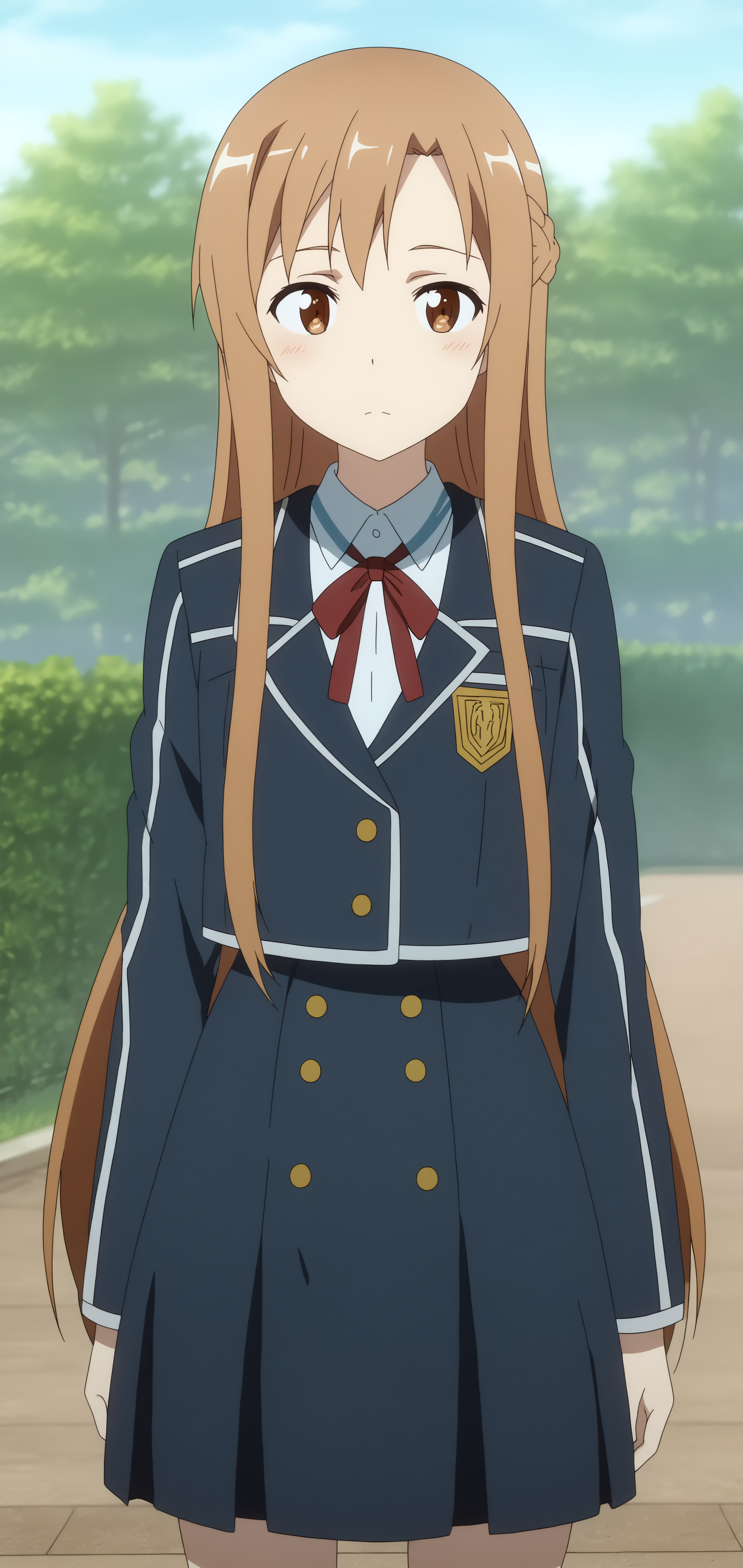 asuna, Winter School Uniform <lora:COMMISSION_SAO-Asuna_S1_Costumes-PDXL:0.8>