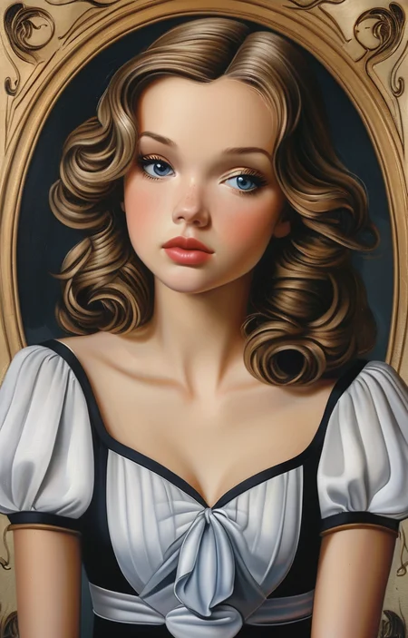masterpiece,best quality,<lora:tbh205-sdxl:0.9>,illustration,style of Catherine Abel portrait of idolmaster cinderella girls,