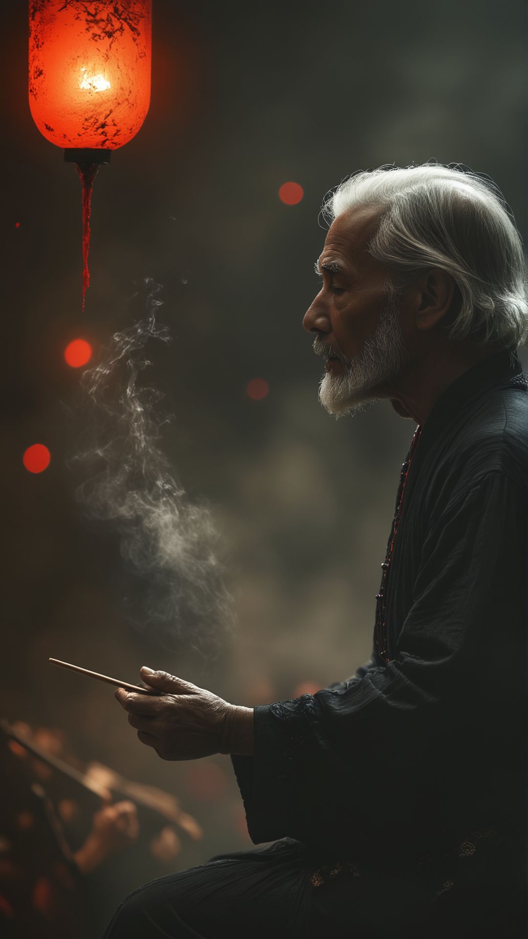 (Charcoal Inpachi, The Storyteller, "The melody of silence orchestrates the symphony of the universe, where pauses speak louder than words.", "Roxanne, you don't have to put on the red light.":1.2) , Depth of field 270mm, <lora:MidjourneyV6.1:1>, midjourneyv6.1,
<lora:aidma-Image Upgrader-v0.1:0.45>
, very coherent, highly decorated, magic atmosphere, holy