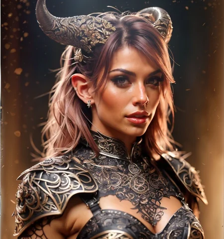 RAW photo, (masterpiece:1.3), subsurface scattering, heavy shadow, (high quality:1.4), (intricate, high detail:1.2), professional photography, HDR, High Dynamic Range, realistic, ultra realistic, photorealistic, high resolution, film photography, ambient lighting, atmospheric effects, <lora:detail_slider_v4:2>, OverallDetail, Denise, <lora:Denise:1>, as a female tiefling rogue, intricate leather armor, belt, bracers, cape, very small horns, <lora:Tiefling:0.7>, epiCPhoto, <lora:zoom_slider_v1:-1>