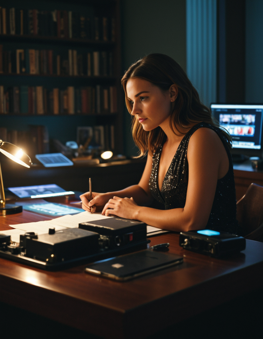 cinematic still desk, 1girl . emotional, harmonious, vignette, 4k epic detailed, shot on kodak, 35mm photo, sharp focus, high budget, cinemascope, moody, epic, gorgeous, film grain, grainy, desk, 1girl, very coherent, cinematic, complex, glowing, highly color, surreal, dramatic, beautiful, elegant, sharp focus, detailed, epic light, striking, artistic, fine detail, clear professional, attractive, best, full, pretty, perfect, cute, iconic, colorful background, illuminated, deep colors, inspired, rich, amazing, symmetry, great
