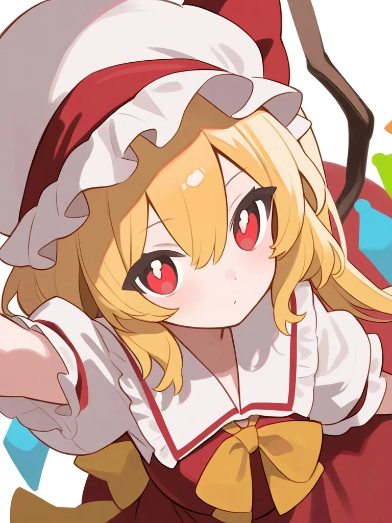 1girl,flandre scarlet,solo,,<lora:yitiaocudai:1>, masterpiece, best quality, very aesthetic, absurdres