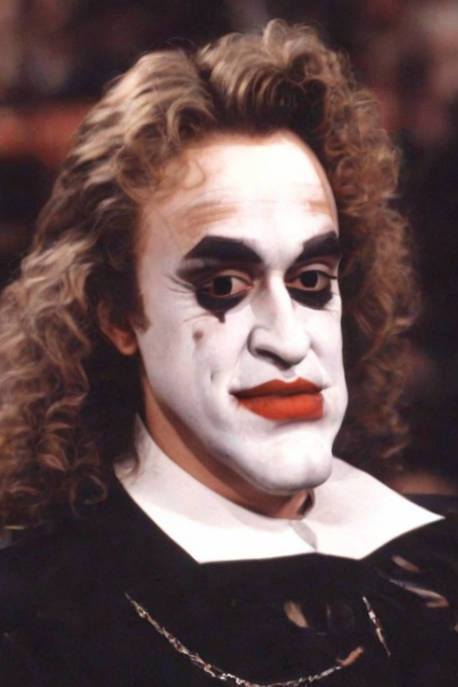 <lora:PE_HabsburgDiffusion:1.2>  PEHabsburg, large chin, underbite,
joker , makeup