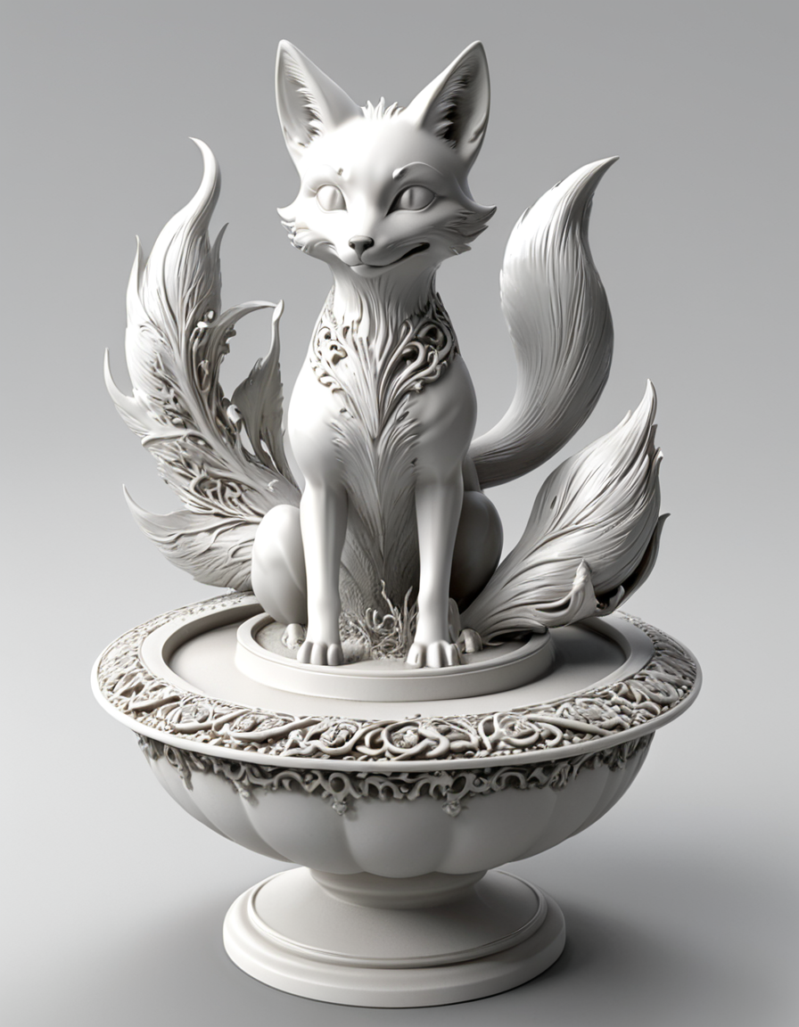 professional 3d model of Social Sculpture  Generated stochastic sampling fox engine renaissance selective color photorealistic, 
white 3d model of a Inkpot
natural, shimmering, vibrant, gothic, rpg,1400ad, ultra detailed, detailed, immersive, reminiscent of high fantasy RPG games, HD, masterpiece, best quality, hyper detailed, super realistic, award-winning, professional, breathtaking,
 <lora:3DPrintingXL:1> whitemold, 3d printed mold, octane render, highly detailed, volumetric, dramatic lighting