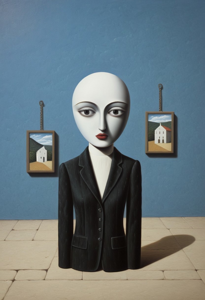 A small European village made of 3D puzzle pieces.
Style tags: Surrealist art, Rafal Olbinski, René Magritte, Jean Arp, Frida Kahlo, Jan van Eyck, William Hogarth, Pierre-Auguste Renoir, Xidong Luo, Kazimir Malevich