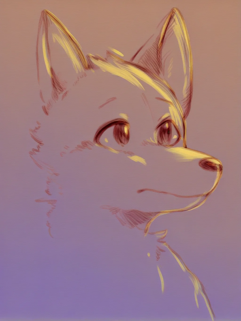 male, looking away, face closeup
gradient background, orange background, purple background
cadrito, furry, safe, thick outline, hatching-\(texture\)
<lora:cadrito2_2C:1>