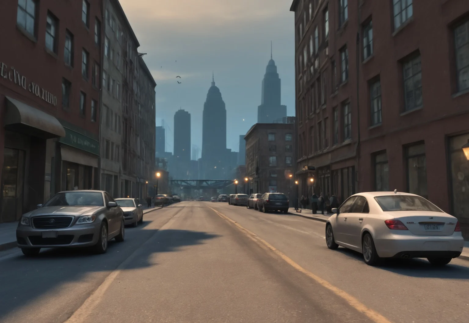 Stable_Yogis_PDXL_Positives, gta4screen,
score_9, score_8_up, score_7_up, depth_of_field, highly_detailed, high_contrast, gritty_texture,
BREAK
landscape, cityscape,
BREAK
{city: urban, grungy, dilapidated, industrial, dirty, neon_lights, shadows, graffiti, brick_walls, cracked_sidewalks, street_lamps, trash_on_streets,}
BREAK
{cars: old_cars, vintage_cars, rusty, broken_down, parked, american_muscle, classic_sedans, faded_paint, flat_tires,}
BREAK
{time: evening, dusk, overcast, moody_light,}
BREAK
{atmosphere: polluted_air, steam_rising, urban_noise,}
BREAK
{view: street_level, wide_angle, perspective_from_middle_of_street,}
BREAK
{background: skyscrapers, tenements, warehouses, high_rises in background,}
BREAK
{elements: pedestrians, homeless_person, stray_dog, pigeons,}
BREAK
{visual_effects: motion_blur_for_moving_elements, lens_flare, bokeh_background,}
BREAK
{misc: no_people_in_foreground, focus_on_environment,}