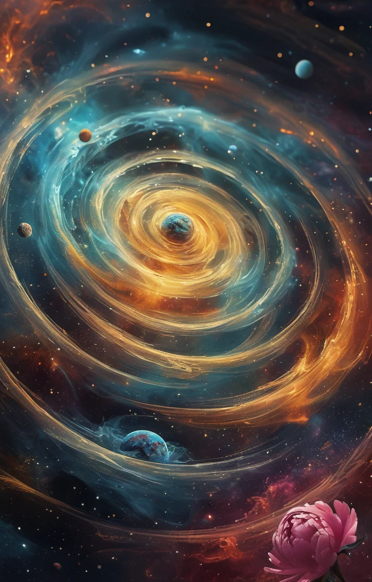 masterpiece,best quality,<lora:tbh70-sdxl:0.6>,illustration,A rotating nebula background
decaying peonies