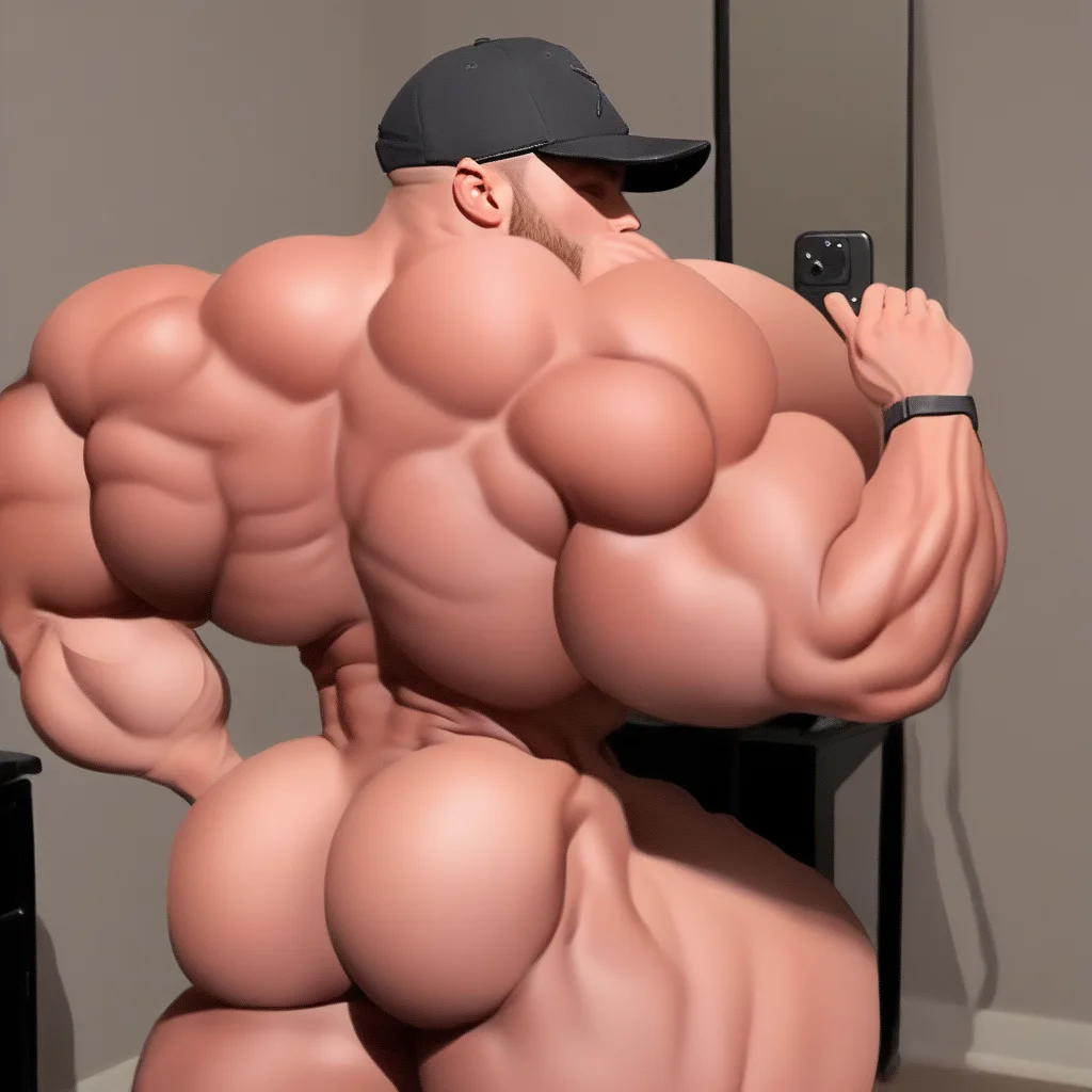 muscular, hyper muscle, hyper muscular, hyper pectorals, hyper biceps, hunks, hyper thigh, hyper ass, hyper pecs, toned body, ((eight-pack abs)), big biceps, pecs, big bulge, bubblebutt, huge ass, big butt, naked, nude, backwards black hat, smirk, flexing, orgasming, cuming, erect penis, huge butt,
