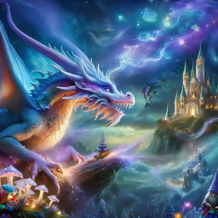 Fujifilm quality photograph (best quality)++, (masterpiece)++, (detailed)+, elf on the shelf fighting a Dragon, (fantasy illustration)1.3, enchanting Dragon battle elf on the shelf, mystical battle, (many gnomes battling)1.4 (whimsical charm).4 Otherworldly charm, mystical sky, (Luis Royo)1.2, (Yoshitaka Amano)1.1, moonlit night, soft colors, (detailed cloudscape)1.3, (high-resolution)1.2 (gnomes  battling everywhere)1.2 , <lora:DonM3t3rn1tyXL-v1.1:0.8> DonM3t3rn1tyXL <lora:DonMD1g174l4sc3nc10nXL:0.8> DonMD1g174l4sc3nc10nXL  <lora:Dragons:0.8> dragon  <lora:EnvyMagicalXL01:0.8> magical <lora:FantasyLandscape:0.8> FanLan