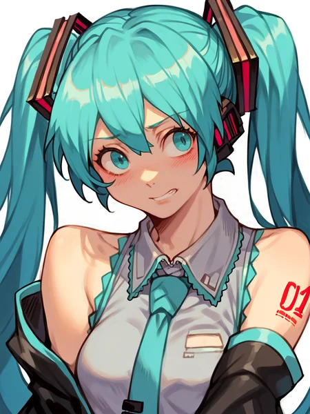 score_9, score_8_up, score_7_up, score_6_up, score_5_up,  <lora:HCXLP:1> hc, 1girl, hatsune miku,
