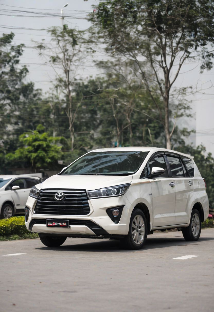 Toyota Innova, sunny day, parking lot,