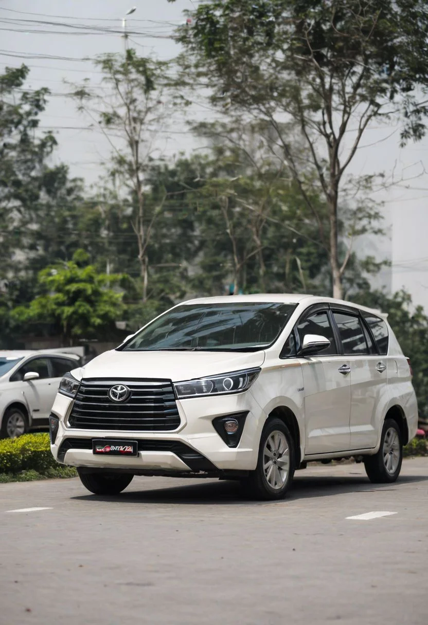 Toyota Innova, sunny day, parking lot,
