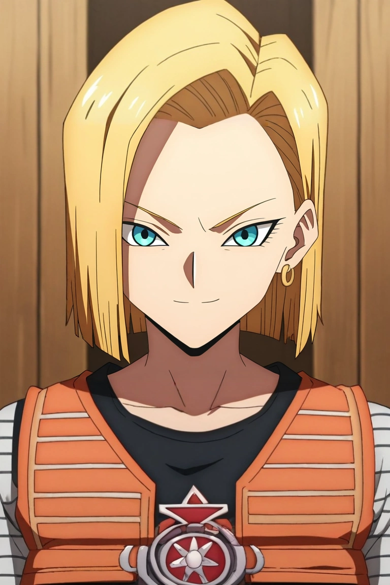 zPDXL, score_9, score_8_up, score_7_up, source_anime, anime screencap, rating_safe, intricate details, , depth of field, 1girl, android 18, dragon ball, blonde hair, blue eyes, solo, symmetry, dojo, dark, holding object, seductive smile, <lora:fate_go_style_pony:1.12>, fate_go_style, , <lora:sdxl_lightning_8step_lora:1>