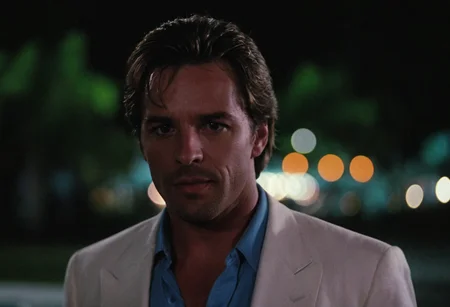 cinematic film still MiamiVice . shallow depth of field, vignette, highly detailed, high budget, bokeh, cinemascope, moody, epic, gorgeous, film grain, grainy