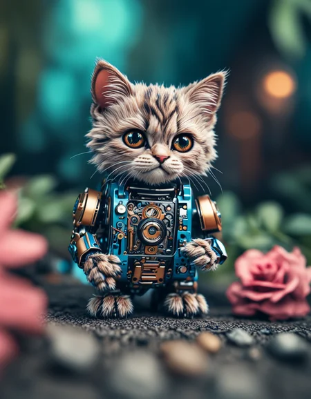 novuschroma style mechanical kitten robot steampunk <lora:133_novuschroma_a:1>, <lora:sdxl_lightning_8step_lora:1>