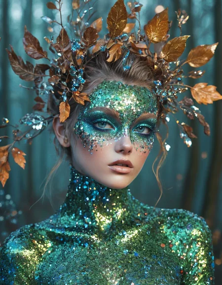 <lora:103_novuschroma_1:.8> autumn dryad novuschroma style glitter