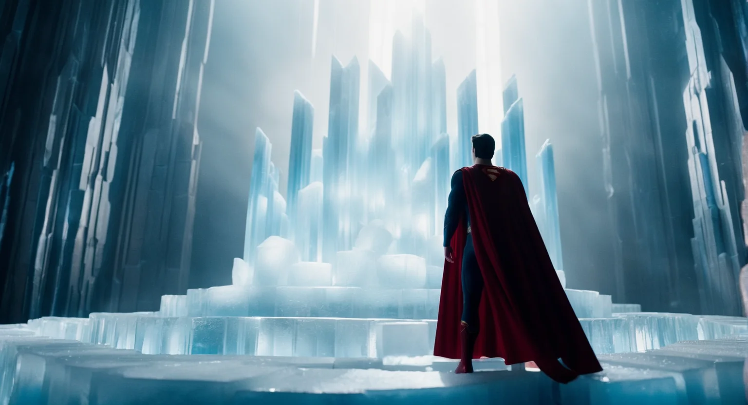 cinematic film still of <lora:Fortress of Solitude:1>
Fortress of Solitude a superman flying over Fortress of Solitude with a giant window and big ice everywhere, shallow depth of field, vignette, highly detailed, high budget, bokeh, cinemascope, moody, epic, gorgeous, film grain, grainy