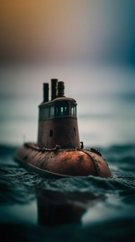 ward winning photo, (masterpiece:1.4), professional photo, close-up a old miniature Model submarine., dramatic, (natural light:1.2), amazing depth of field, shot on Lumix GH5 (cinematic bokeh , dynamic range, vibrant colors)
<lora:add-detail-xl:1> <lora:zavy-cntrst-sdxl:0.7> <lora:Unreal Engine style:0.8>