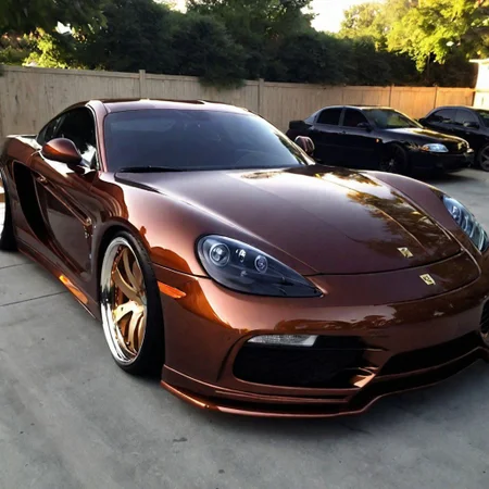 Ferrari 27in rims candy brandy, tinted windows,