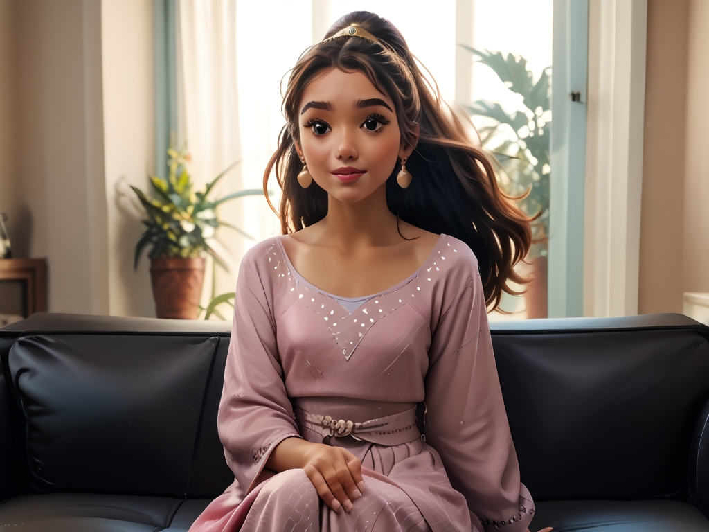 l0r4d0p0rn, , score_9, score_8_up, score_7_up, score_6, score_5, score_4, princess, Asha\(disney\), 1girl, jaffar \(fire emblem\), fire emblem, <lora:princess_pony_v1:0.65> 22 yearold girl,, <lora:AA_Ads_Only:.5> fishnets,rating safe,couch window <lora:cchdcustomlogolessmerge:1>