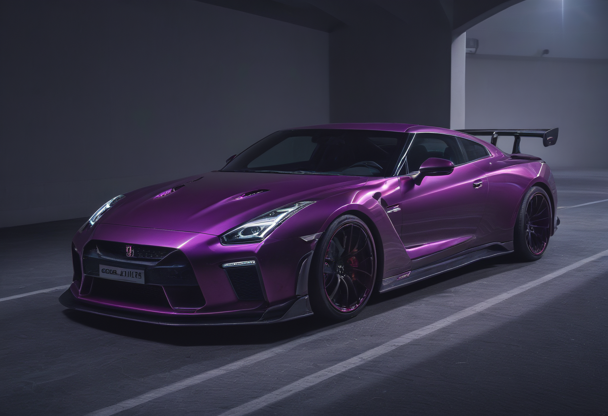 neonpunk style gtr xu1,<lora:CHV-Zoom:1>,Cornelisz Hendriksz Vroom vehicle,car,monaco [1],cinematic lightning [2], . cyberpunk, vaporwave, neon, vibes, vibrant, stunningly beautiful, crisp, detailed, sleek, ultramodern, magenta highlights, dark purple shadows, high contrast, cinematic, ultra detailed, intricate, professional