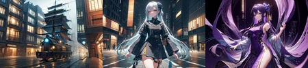 highly insanely detailed, masterpiece, top quality, best quality, highres, 4k, 8k, RAW photo, (very aesthetic, beautiful and aesthetic),
__lazy-wildcards/subject/style-elem/code_style/prompts__,
<lora:CodeStyle (half generic class)_564920:0.6>,
(1girl:1.3), 1other,
__lazy-wildcards/dataset/background__,âââ