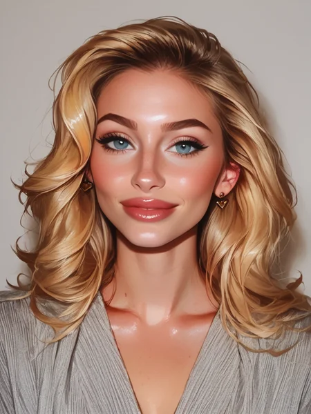 Score_9, score_8_up, score_7_up, realistic, <lora:Big_Nose_Ladies:.8>bignoselady, large nose, aquiline, 1girl, solo, jewelry, realistic, earrings, blonde hair, heart earrings,