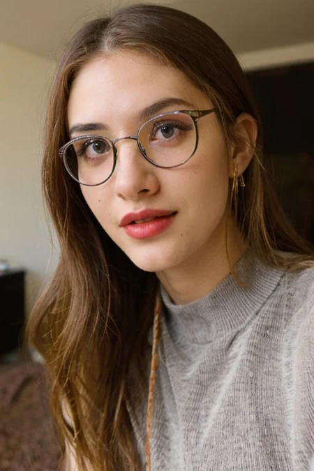 award winning photograph, masterpiece, best quality, pretty 18 year old German girl with huge erect nipples poking through a (tight white tank top), pigtails, Sexy micro thong, round glasses with metal rim, slim, smiling, white striped thigh high stockings, sneakers, no bra, cameltoe, wedgie, pantyshot, perky and pointy breasts, hard nipples, dark nipples, bumpy areolas, slim, slender, cherry red lipstick, freckles, smile, seductive smile, (looking at viewer, extremely detailed face, beautiful eyes, detailed eyes, symmetric eyes, open eyes, seductive eyes, slim face:1.3), (eyeshadow, makeup:1.1), besides a quiet lake among crags in the background, cowboy shot, perfect eyes, metal round glasses, piercings, fully coloured tattoos, perfect eyes, perfect features, pigtails, long curly blond hair, stunningly pretty, hyper realistic details, cinematic lighting, cinematic quality, sharpen, hyper realistic, ultra realistic, textured skin, remarkable detailed pupils, realistic dull skin noise, visible skin detail, skin fuzz, dry skin, bokeh, sharp focus on subject. perfect eyes, detailed eyes, eyeliner5, pokies, Fixhand