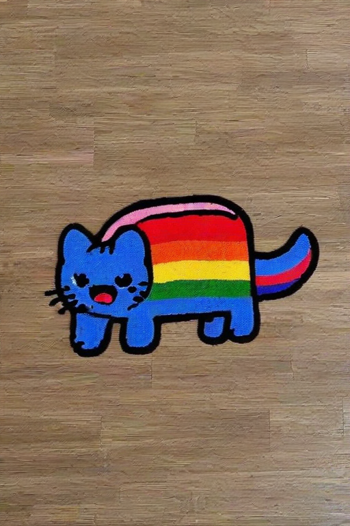 <lora:PE_CarpetRugStyle:1>, PE_CarpetRugStyle, carpet,
Nyan Cat, rainbow